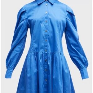 Chic Long Sleeve Blue Dress